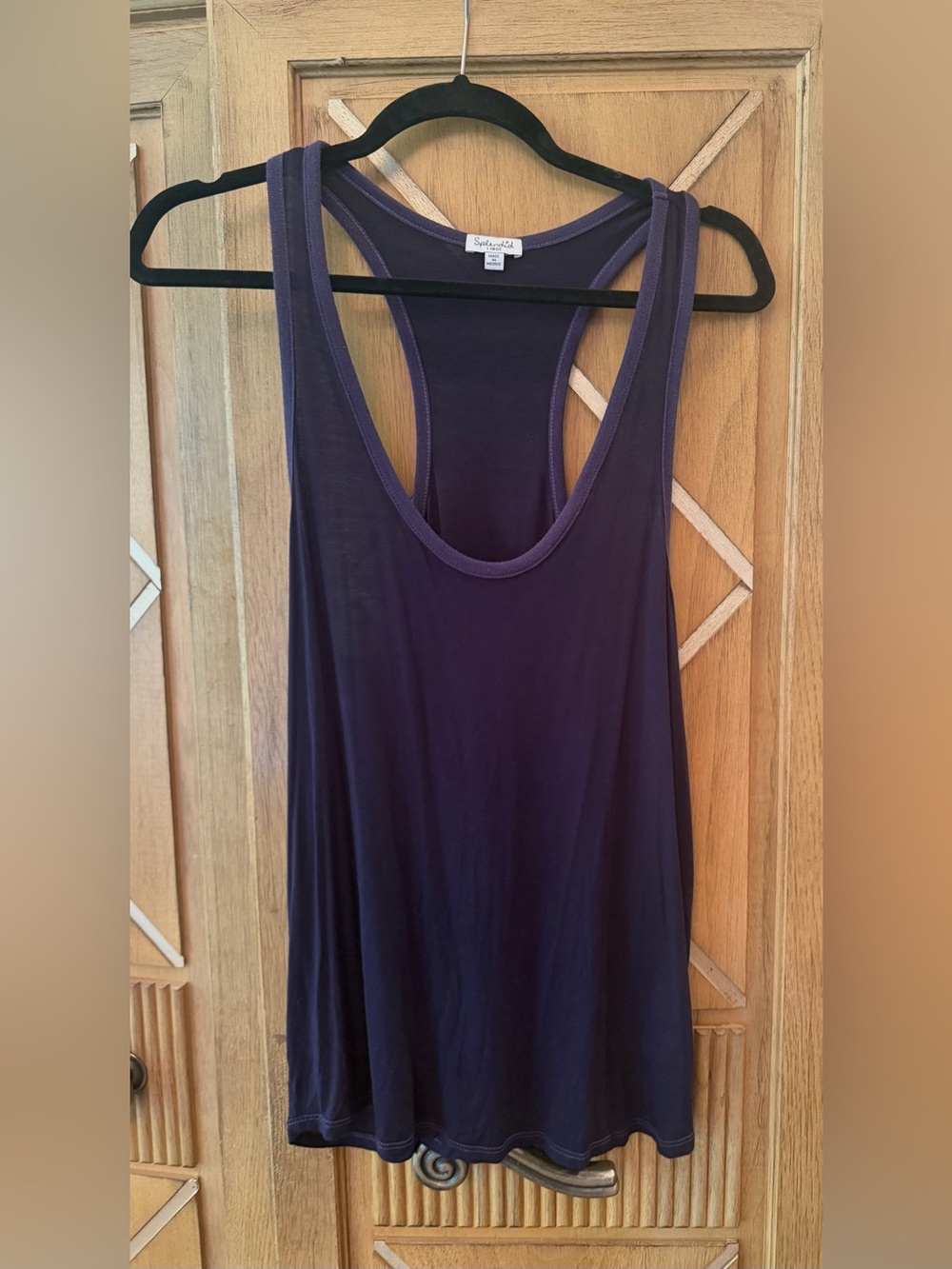 Splendid Charcoal Gray With Gray Trim Racerback Tank